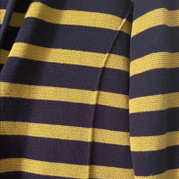 Audrey & Grace Navy and Yellow Striped Blazer - Picture 5 of 6